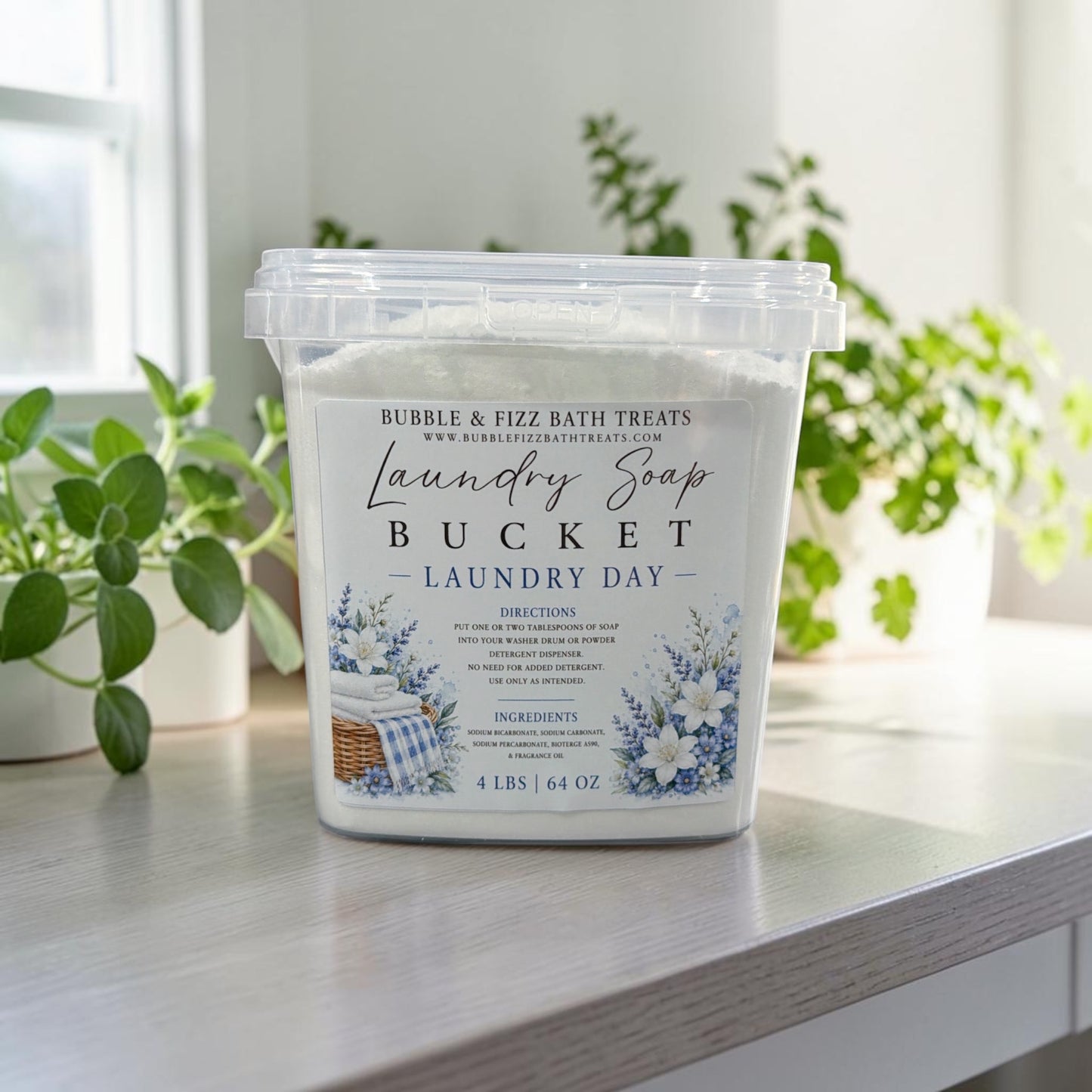 4 LB Laundry Soap Bucket