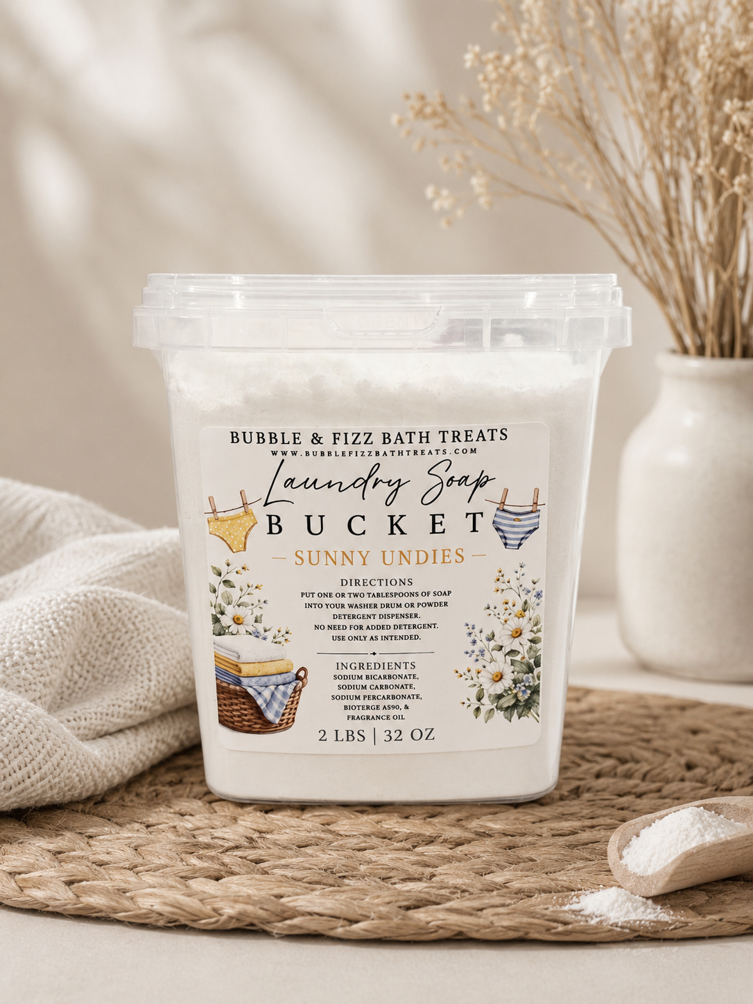 2 LB Laundry Soap Bucket